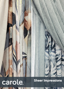 Carole Fabrics 6340 Sheer Impressions from the Fall 2025 decorative fabric collection.